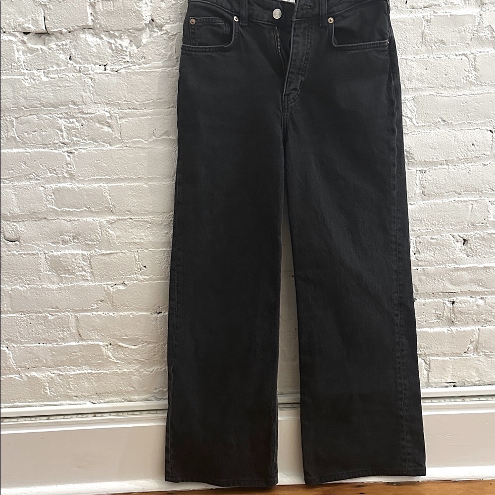 H&M Charcoal WideLeg Jeans